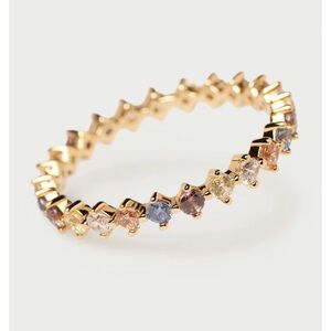 PDPAOLA Gold-Plated silver Sage Ring size 4.5- 5